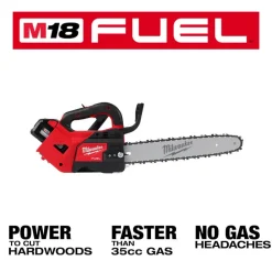 Milwaukee M18 FUEL 14" Top Handle Chainsaw Two Battery Kit 2826-22T