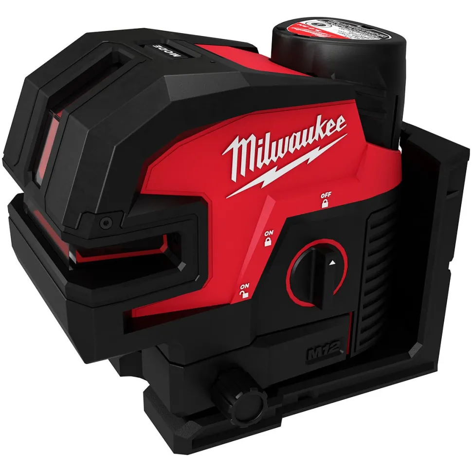 Milwaukee M12 Green Cross Line & 4-Points Laser Kit 3624-21