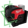 Milwaukee M12 Green Cross Line & 4-Points Laser (Tool Only) 3624-20
