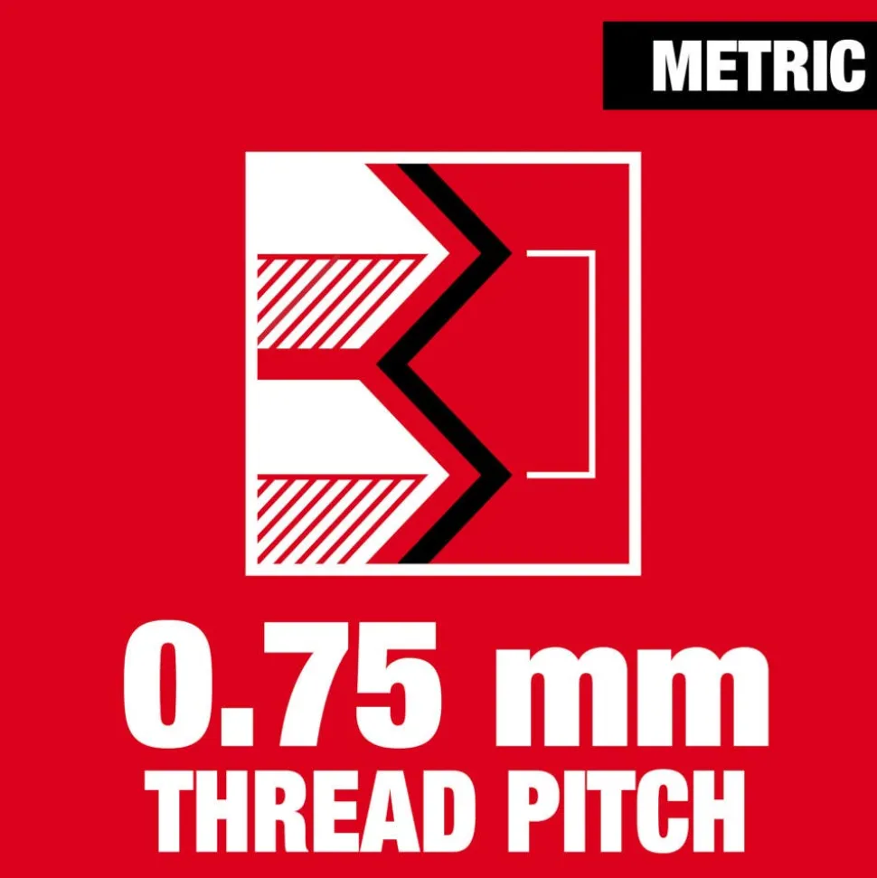 Milwaukee M4-0.75 mm 1-Inch Hex Threading Die 49-57-5320