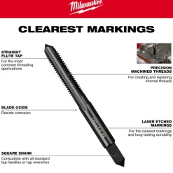 Milwaukee M10-1.00 mm Straight Flute Plug Tap 49-57-5154