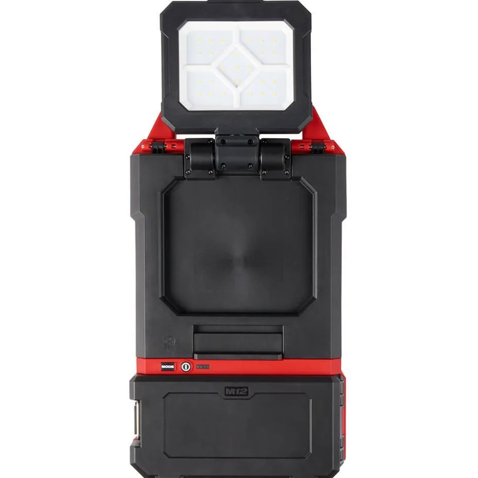 Milwaukee M12 PACKOUT Flood Light w/ USB Charging & M12 ROVER Service and Repair Flood Light w/ USB Charging 2356-20 & 2367-20