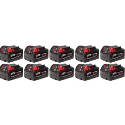 Milwaukee M18 REDLITHIUM XC5.0 Extended Capacity Battery (10 pack) 48-11-1851