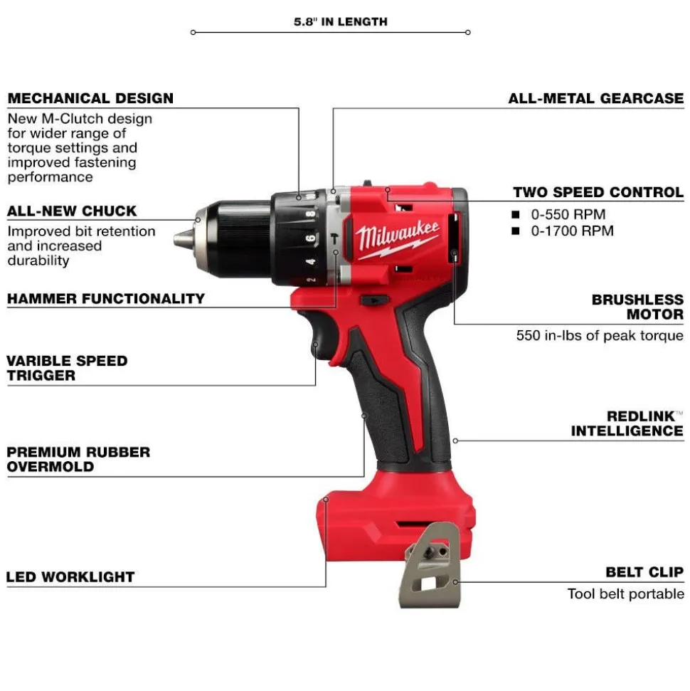Milwaukee M18 4 Tool Combo Kit 3693-24CX