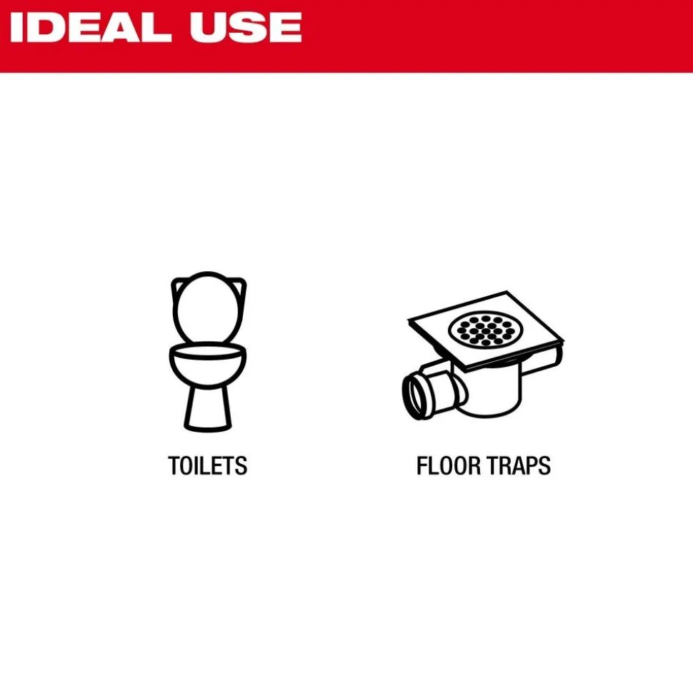 Milwaukee M12 TRAPSNAKE 6' Toilet Auger 3576-21