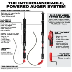 Milwaukee M12 TRAPSNAKE 2-Tool Combo Kit 3577-21