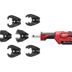 Milwaukee M18 Utility Crimper FORCELOGIC 6-Ton D3 Grooves & Fixed O Die (2.0Ah) Kit 2678-22O