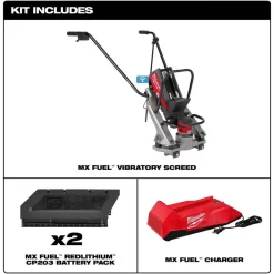 Milwaukee MX FUEL Concrete Vibratory Screed 3.0Ah Kit MXF381-2CP