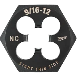 Milwaukee 9/16"-12 NC 1-7/16" Hex Threading Die 49-57-5365