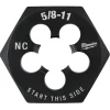Milwaukee 5/8"-11 NC 1-7/16" Hex Threading Die 49-57-5369