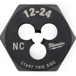 Milwaukee 12-24 NC 1-Inch Hex Threading Die 49-57-5330