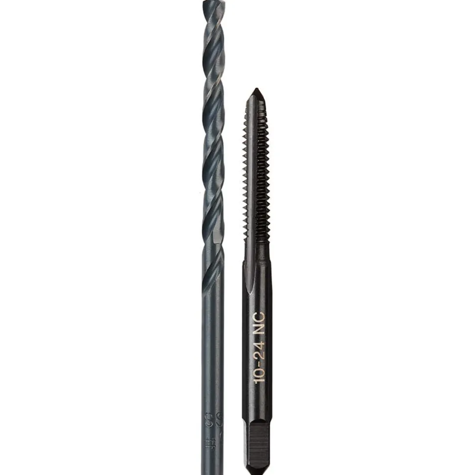 Milwaukee 10-24 NC Straight Flute Plug Tap & #25 Drill Bit 49-57-5525