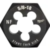 Milwaukee 5/8"-18 NF 1-7/16" Hex Threading Die 49-57-5371