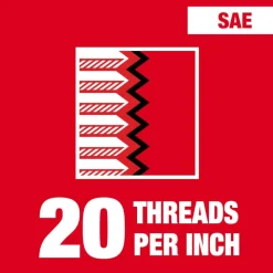 Milwaukee 7/16"-20 NF 1-Inch Hex Threading Die 49-57-5357