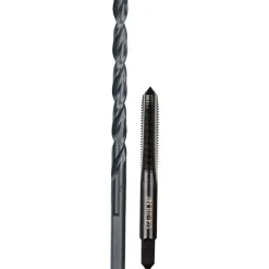 Milwaukee 1/4"-28 NF Straight Flute Plug Tap & #3 Drill Bit 49-57-5538