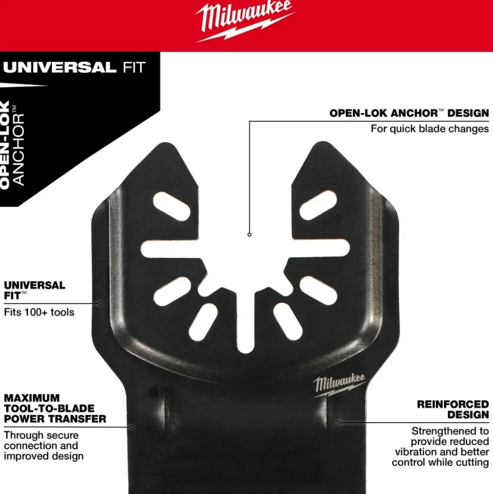 Milwaukee NITRUS CARBIDE Extreme Metal Universal Fit OPEN-LOK Multi-Tool Blade 1PK 49-25-1561