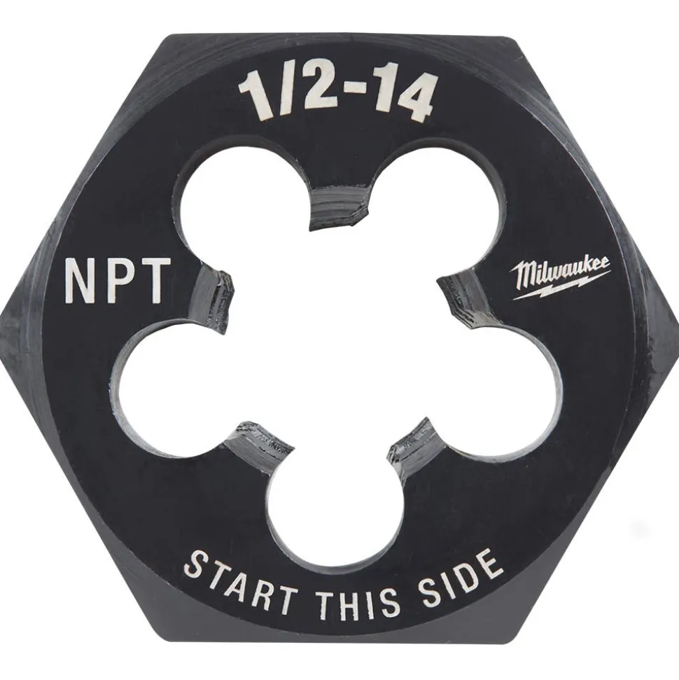 Milwaukee 1/2"-14 NPT 2-1/6" Hex Threading Die 49-57-5393
