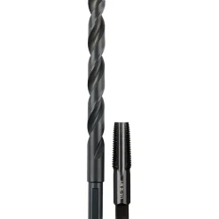 Milwaukee 1/4"-18 NPT Straight Flute Plug Tap & 7/16" Drill Bit 49-57-5591