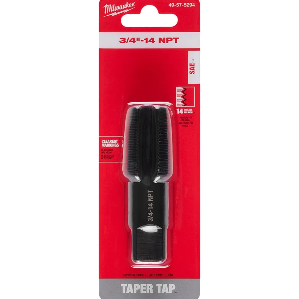 Milwaukee 3/4"-14 NPT Straight Flute Taper Tap 49-57-5294
