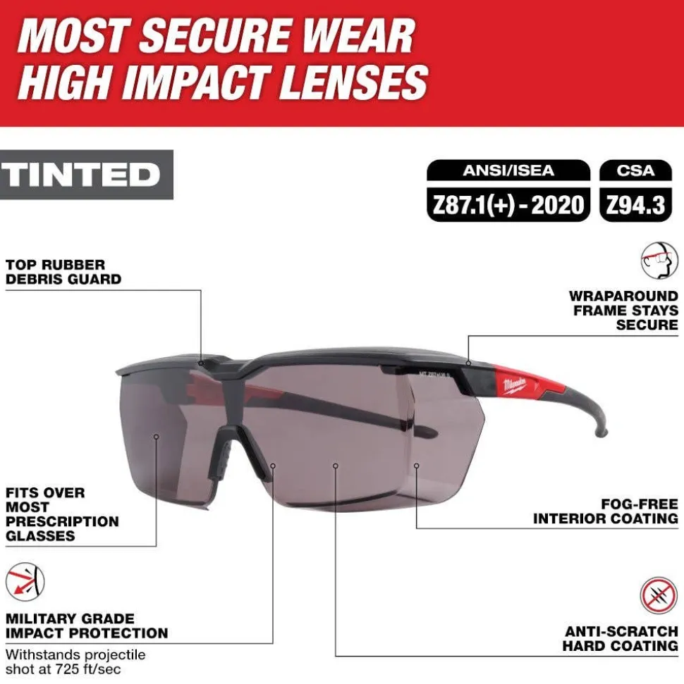 Milwaukee Over the Glasses - Tinted Dual Coat Lenses 48-73-2075