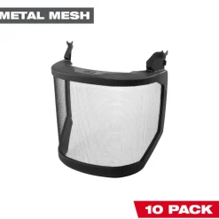 Milwaukee 10 Pack Mesh Shield Replacement (No-brim Helmet Only Mount) 48-73-1435