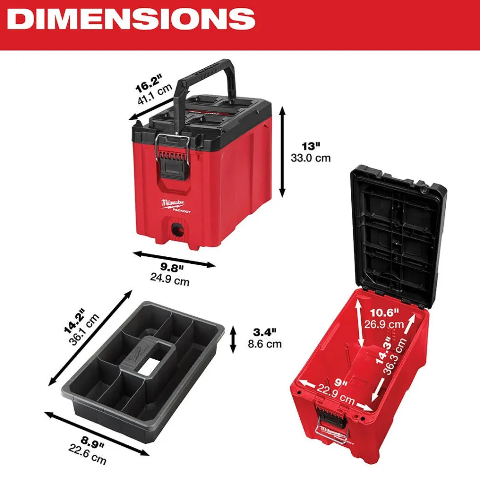 Milwaukee PACKOUT Compact Tool Box (Ammo Style) 48-22-8422