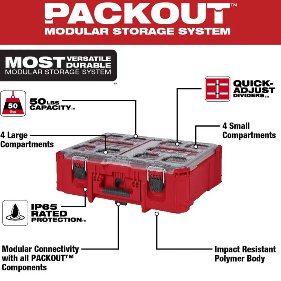 Milwaukee Packout Deep Organizer 48-22-8432