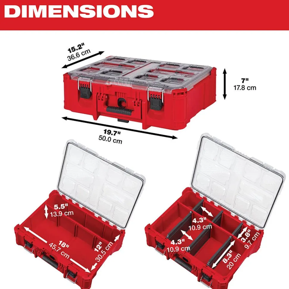 Milwaukee Packout Deep Organizer 48-22-8432