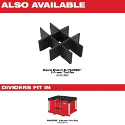 Milwaukee Packout 2-Drawer Tool Box 48-22-8442