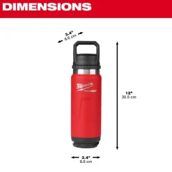 Milwaukee PACKOUT 24oz Insulated Bottle with Chug Lid 48-22-8396R