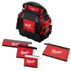 Milwaukee PACKOUT 15" Structured Bag, 3pc. Multi-Size Pouches, & Zippered Pouch Bundle