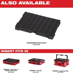 Milwaukee PACKOUT Tool Case with Customizable Foam Insert 48-22-8450