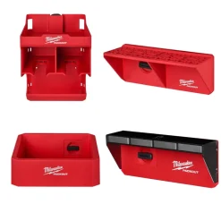 Milwaukee PACKOUT Tool Station, Compact Shelf, Screwdriver & Mag. Rack Accessory Bundle
