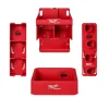 Milwaukee PACKOUT Tool Station, M18 & M12 Battery Rack, & Compact Shelf Accessory Bundle