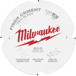 Milwaukee 7-1/4" PCD/Fiber Cement Circular Saw Blade 48-40-7000