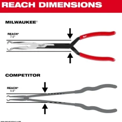 Milwaukee 3PC Long Reach Hose Grip Pliers Set 48-22-6563