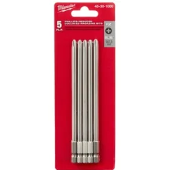 Milwaukee Phillips #2 Reduced Collated Screw Attachment Bits (5 Pack) 48-30-1000