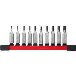 Milwaukee 10 Piece 1/4" Drive Hex Bit Socket Set - SAE 48-22-9540