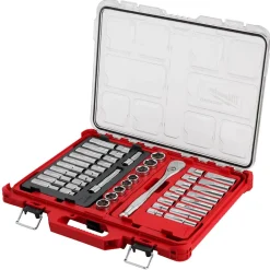 Milwaukee 47 Piece 1/2" Drive SAE & Metric Ratchet & Socket Set with PACKOUT Organizer 48-22-9487