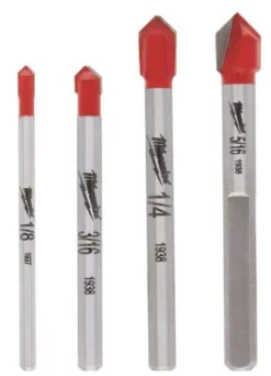 Milwaukee 4 Piece Glass and Tile Bit Set 48-20-8988