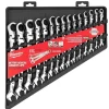 Milwaukee 15 Piece Metric Flex Head Ratcheting Combination Wrench Set 48-22-9513
