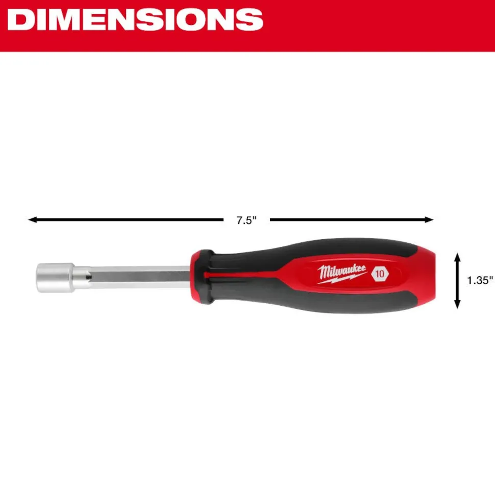 Milwaukee 7 Piece Metric HollowCore Nut Driver Set 48-22-2448