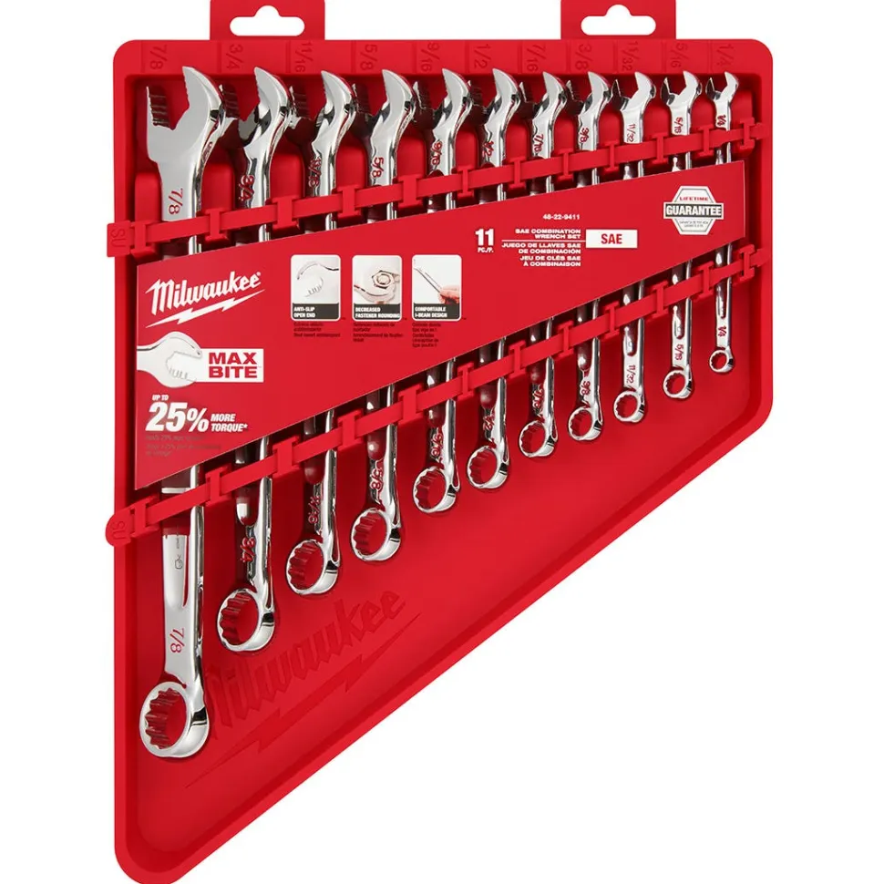 Milwaukee 11 Piece SAE Combination Wrench Set 48-22-9411