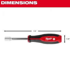 Milwaukee 7 Piece SAE HollowCore Magnetic Nut Driver Set 48-22-2547