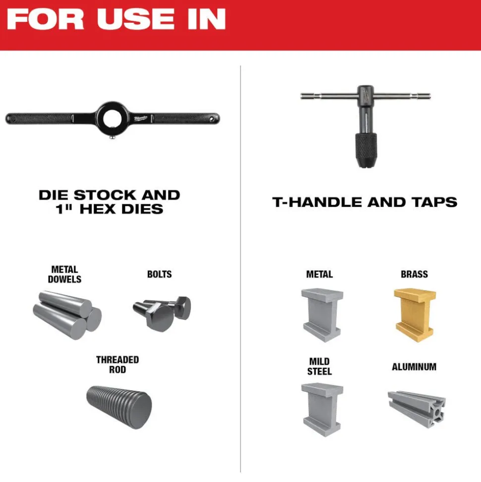 Milwaukee 17 Piece SAE Tap and Die Set 49-22-5600