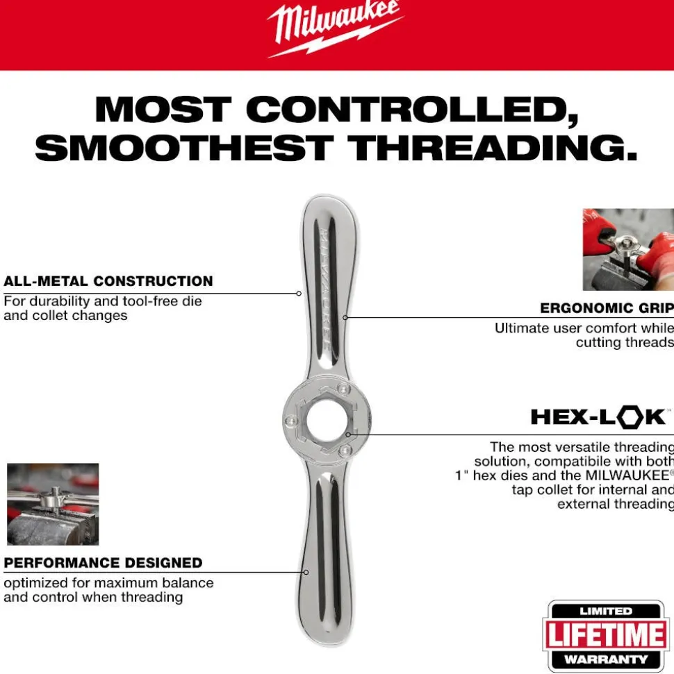 Milwaukee 38 Piece SAE Tap & Die PACKOUT Set w/ Hex-LOK 2-in-1 Handle 49-22-5604