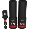 Milwaukee 3 Piece Shockwave 1/2" Drive Deep 6 Impact Socket Set 49-66-4485