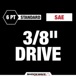 Milwaukee 6 Piece SHOCKWAVE Impact Duty 3/8
