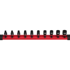 Milwaukee 10 Piece Shockwave Impact Duty 1/4" Drive SAE Standard Socket Set 49-66-7000