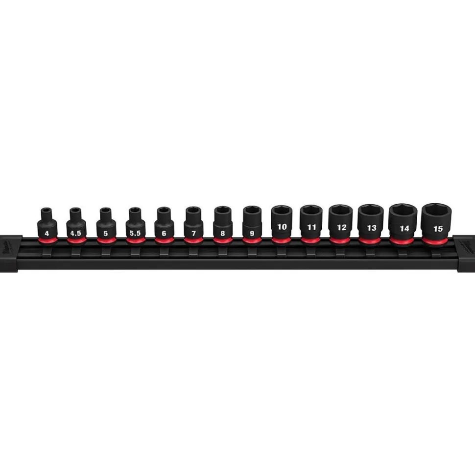 Milwaukee 4 Piece Shockwave Impact Duty 1/4" - 1/2" Drive Adapter Set 49-66-6742